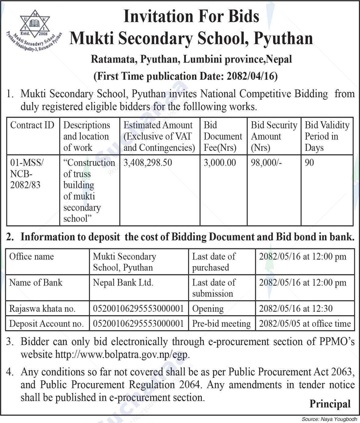 Mukti Secondary School, Pyuthan