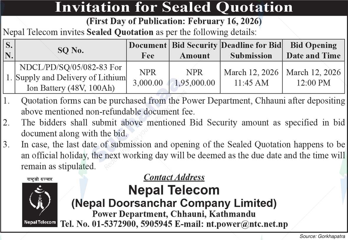 Nepal Doorsanchar Company Limited (NTC)