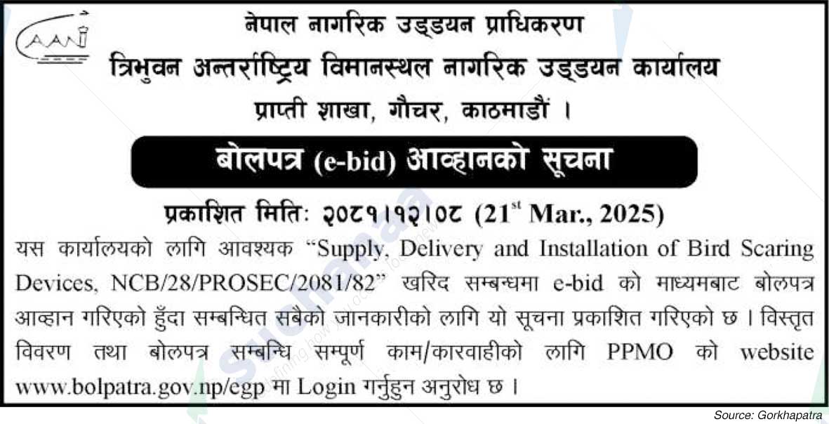 Tribhuvan International Airport Civil Aviation Office