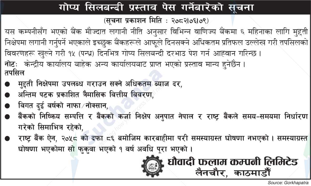 Dhaubadi Iron Company Limited (DICL)