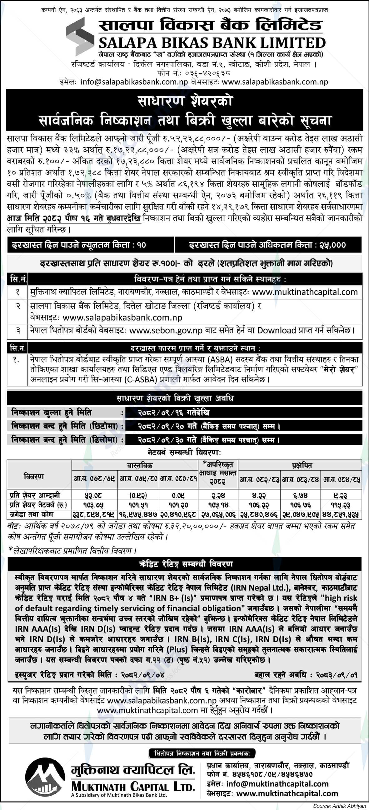 Salapa Bikas Bank Ltd.