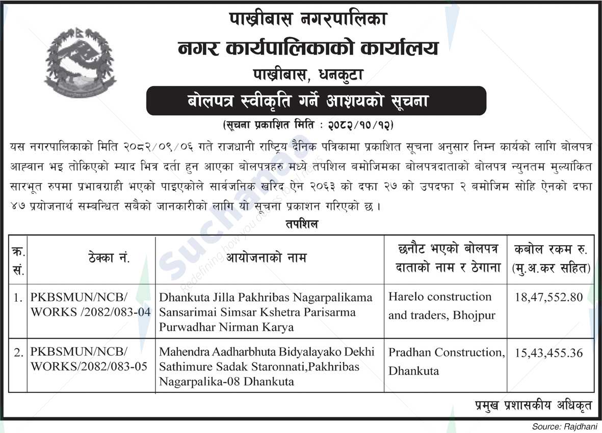 Pakhribas Municipality