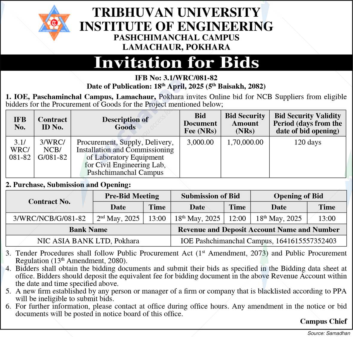 Tribhuvan University, Institute of Engineering