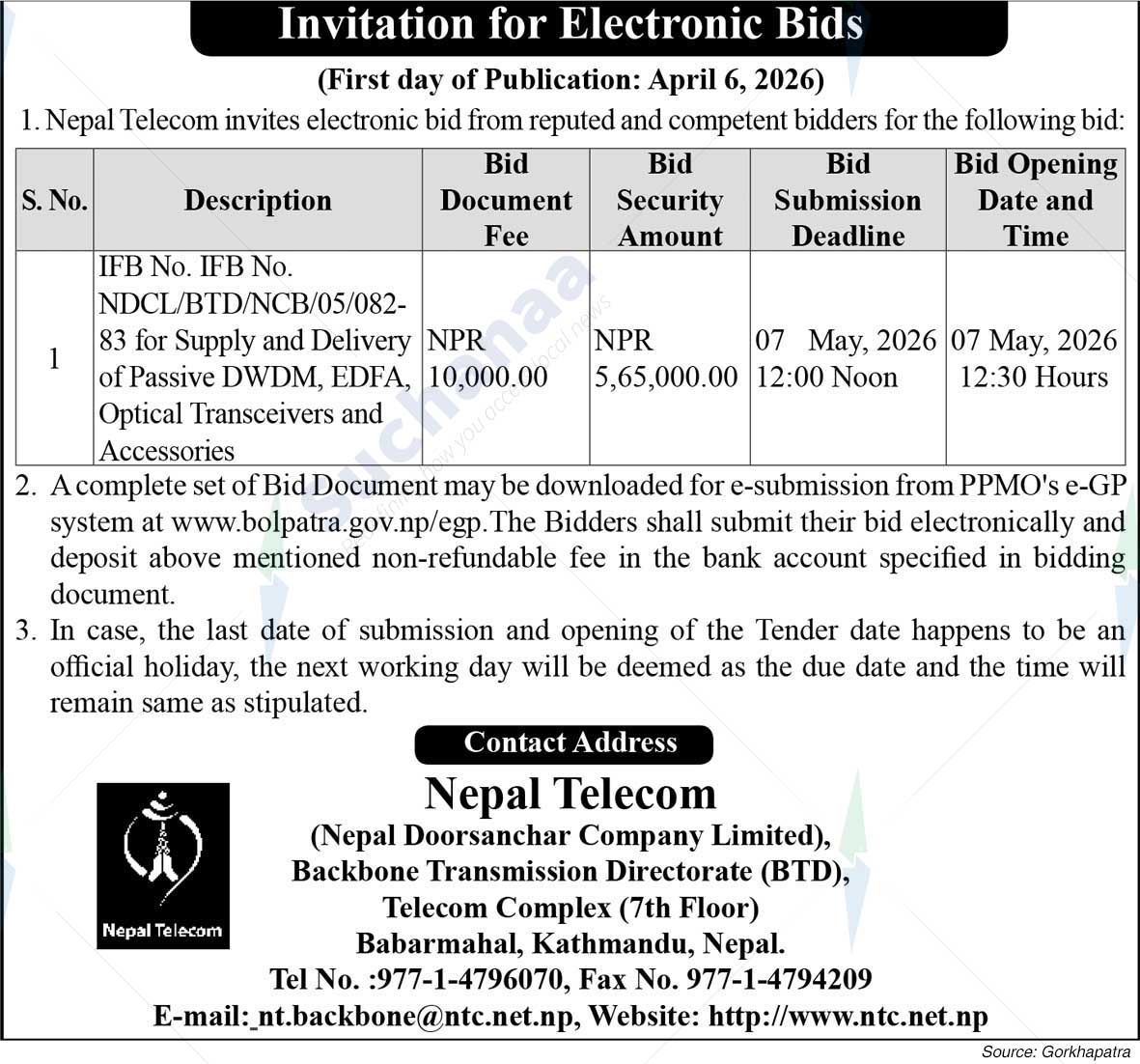 Nepal Doorsanchar Company Limited (NTC)