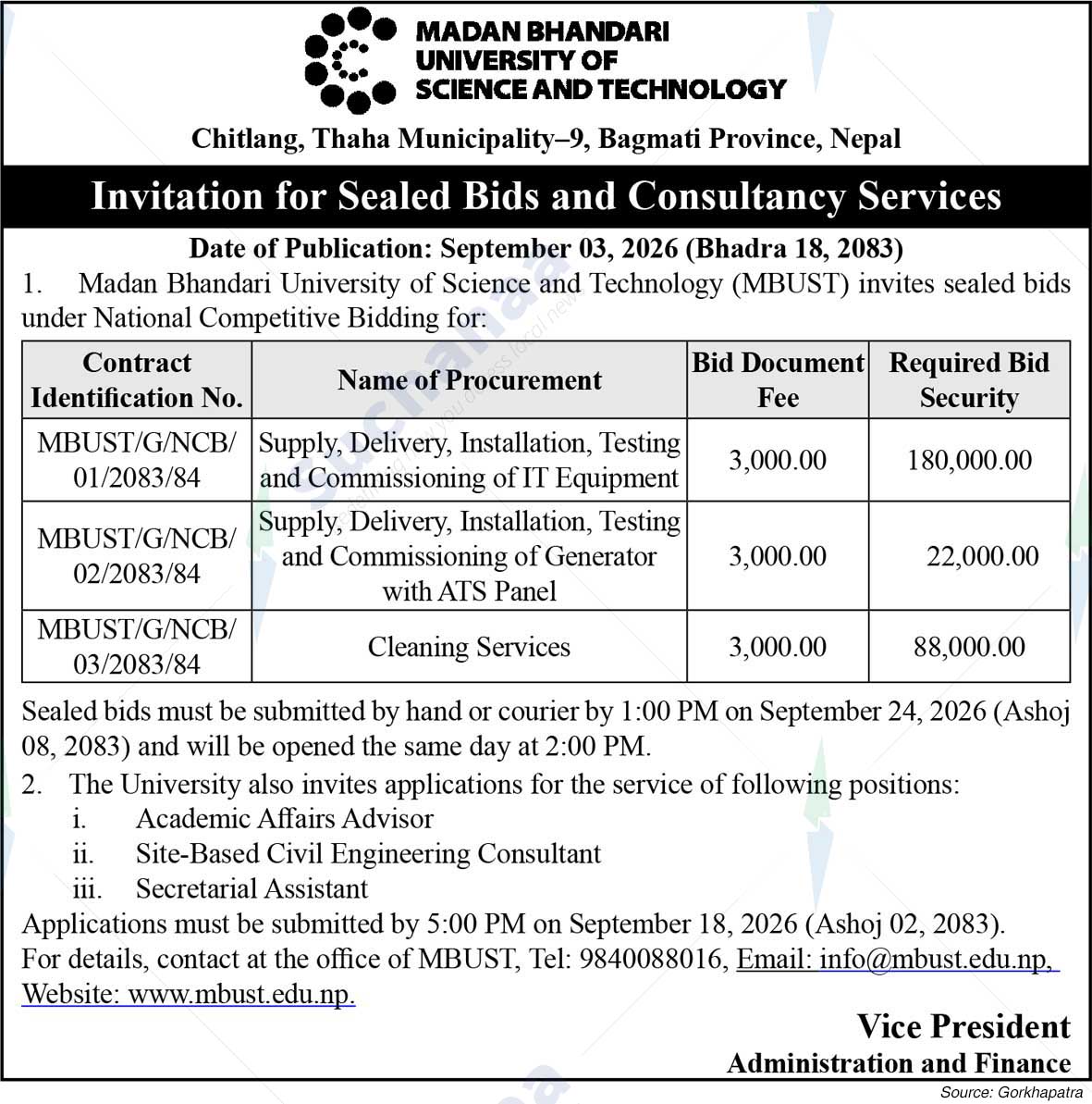 Madan Bhandari University of Science and Technology