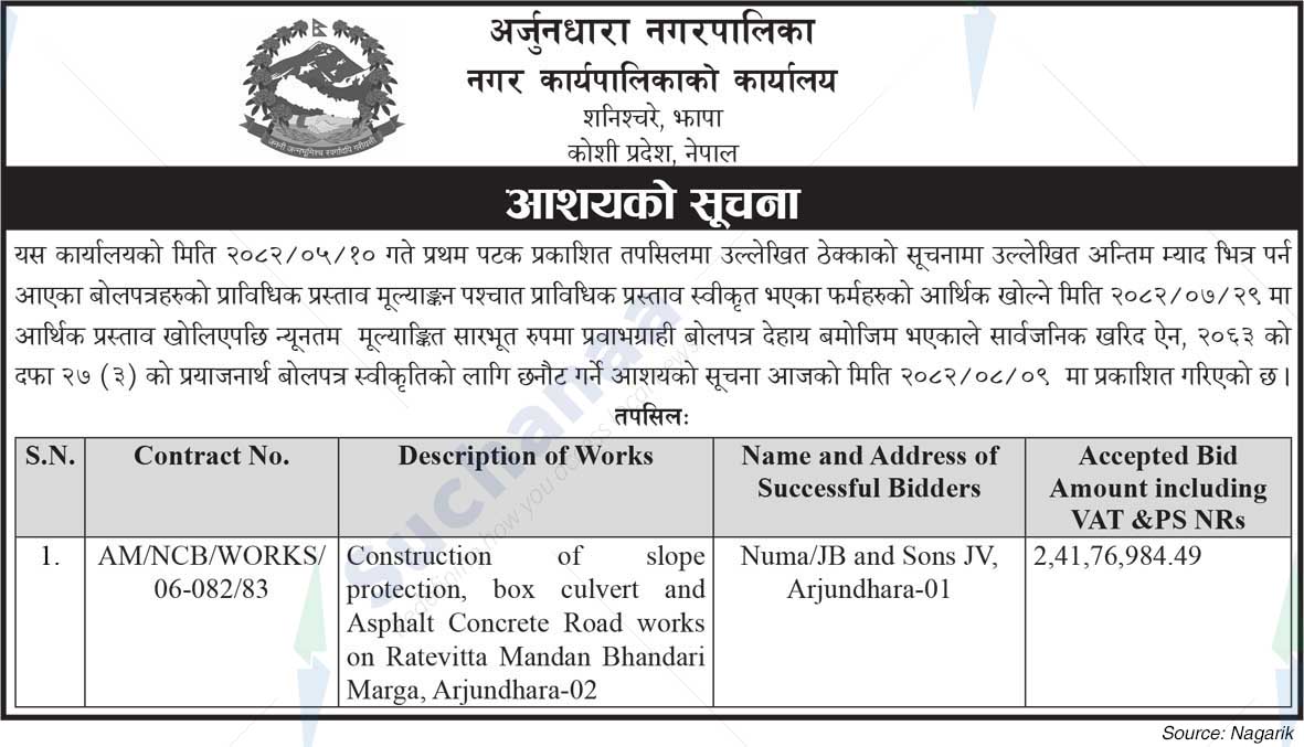 Arjundhara Municipality