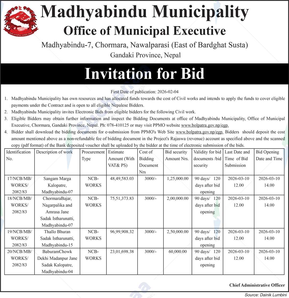 Madhyabindu Municipality