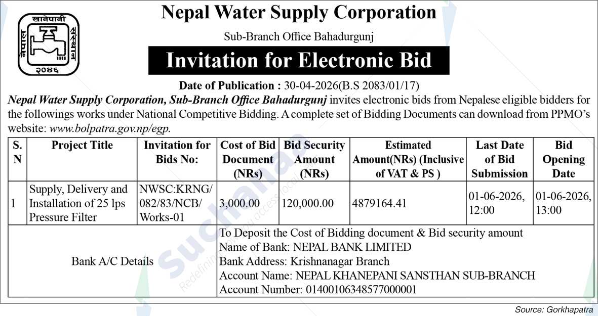 Nepal Water Supply Corporation (NSC)