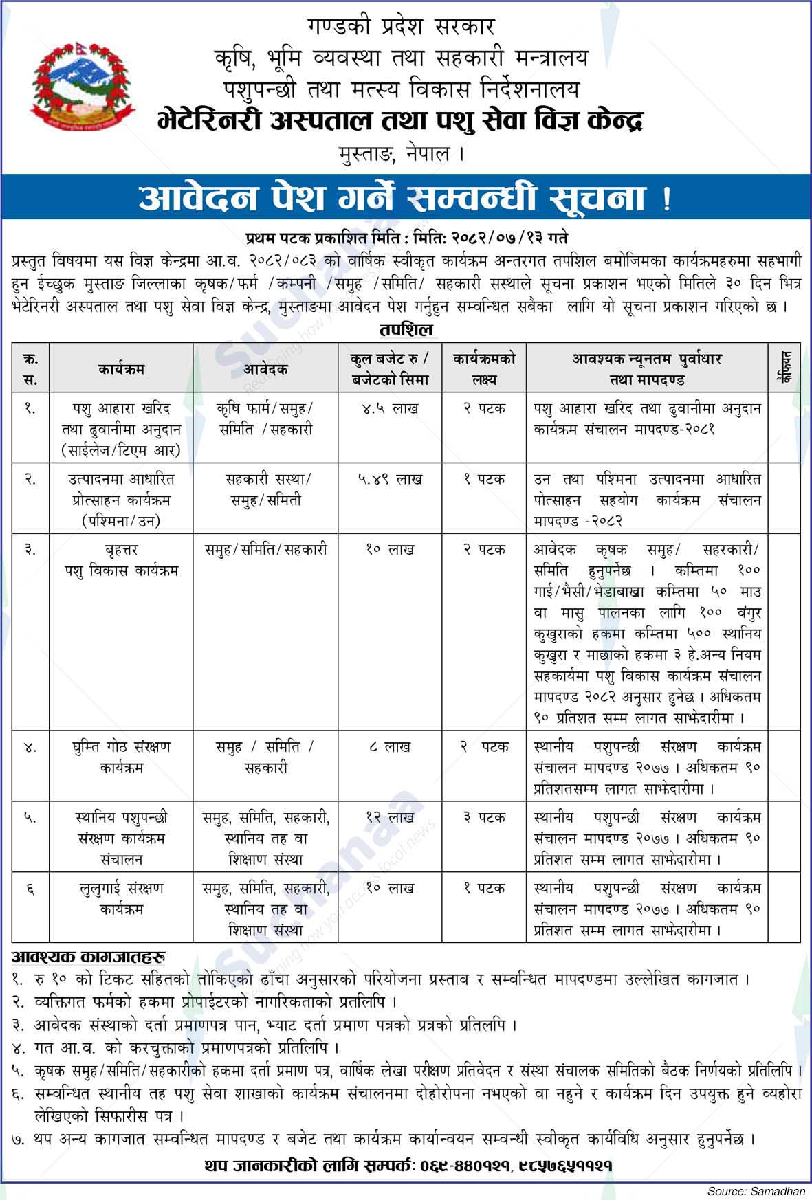 Veterinary Hospital and Livestock Service Expert Center, Mustang
