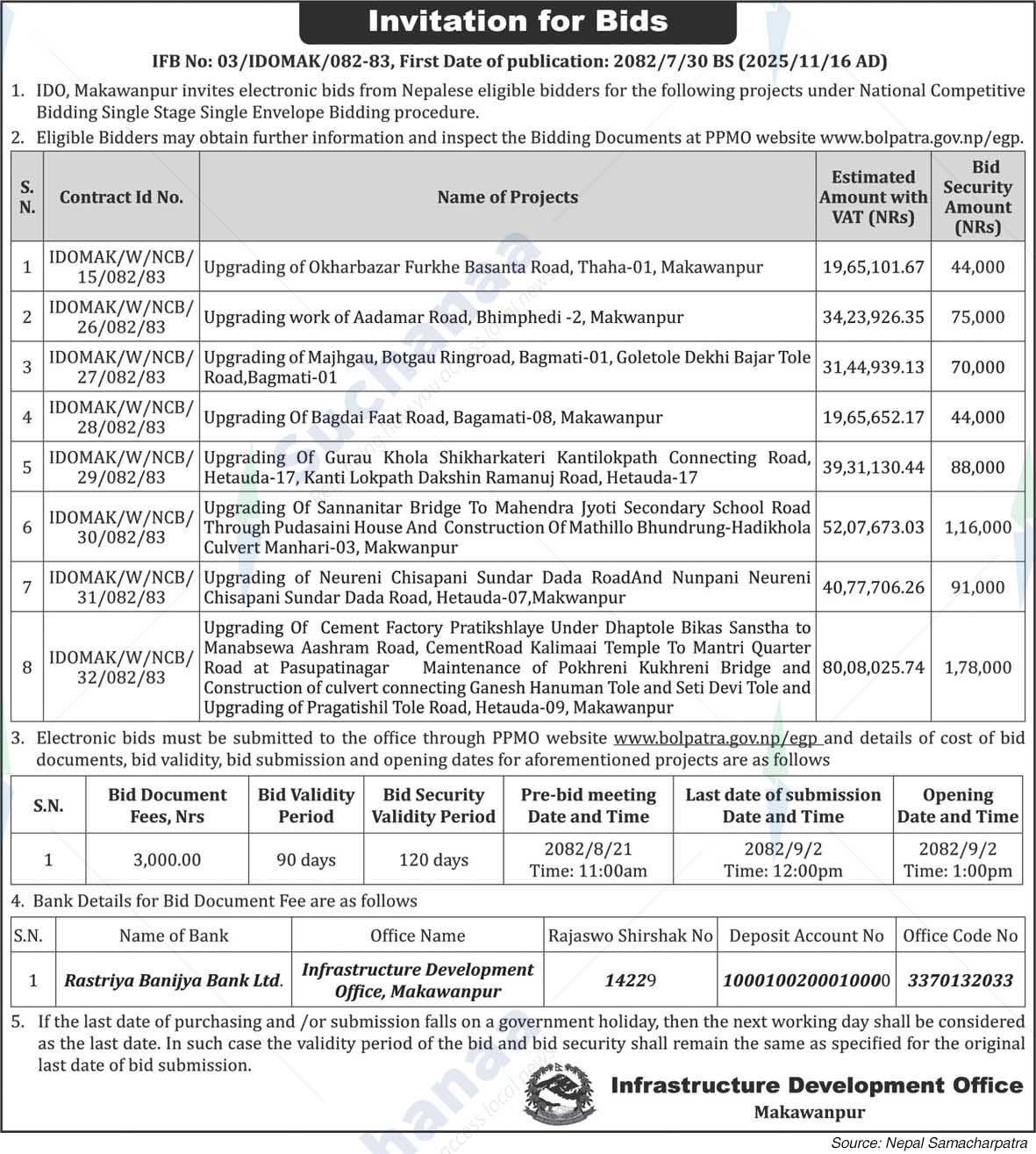 Infrastructure Development Office, Makawanpur