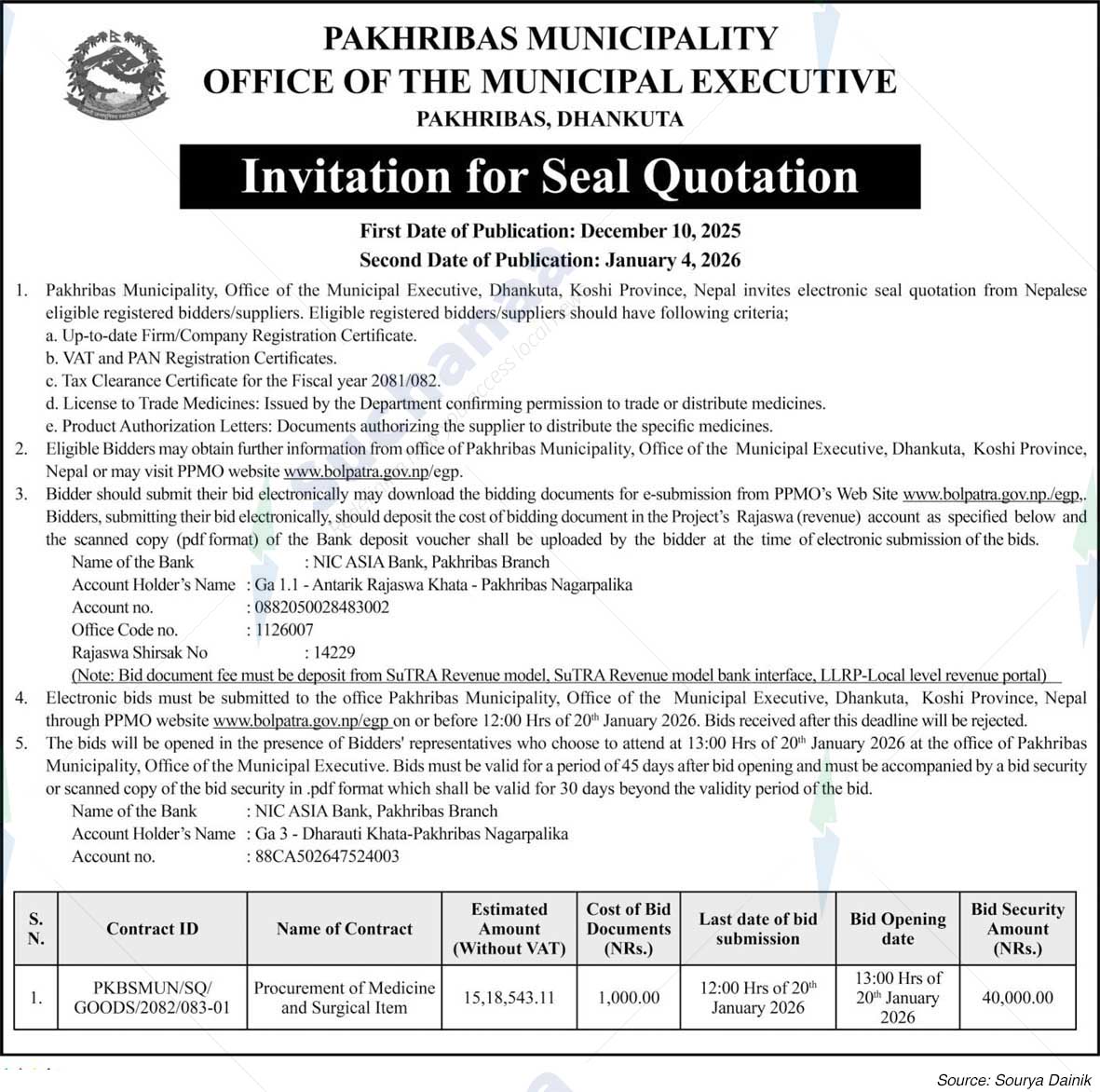 Pakhribas Municipality