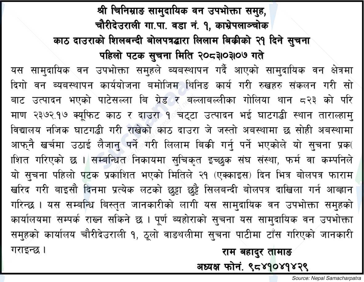 Shree Chinimrang Saa.Wa.Wo.Sa.