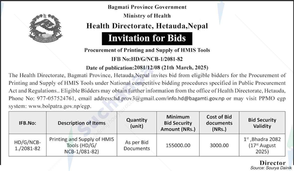 Health Directorate, Hetauda