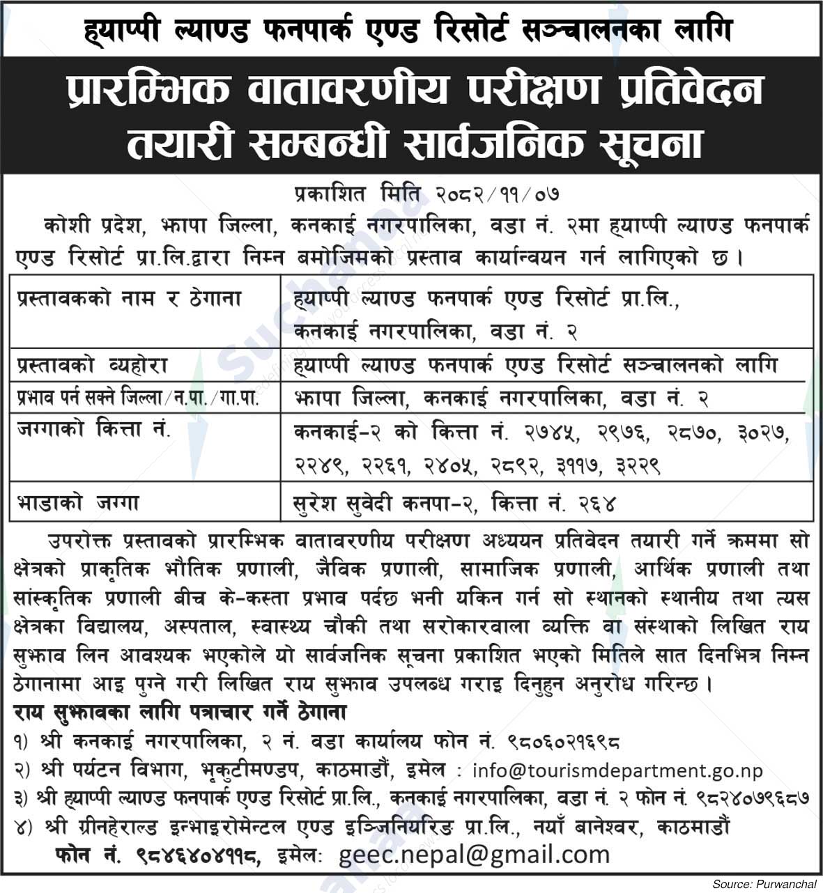 Happy Land Funpark & ​​Resort Pvt. Ltd., Jhapa