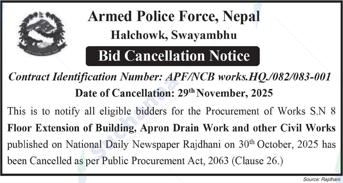 Armed Police Force, Nepal