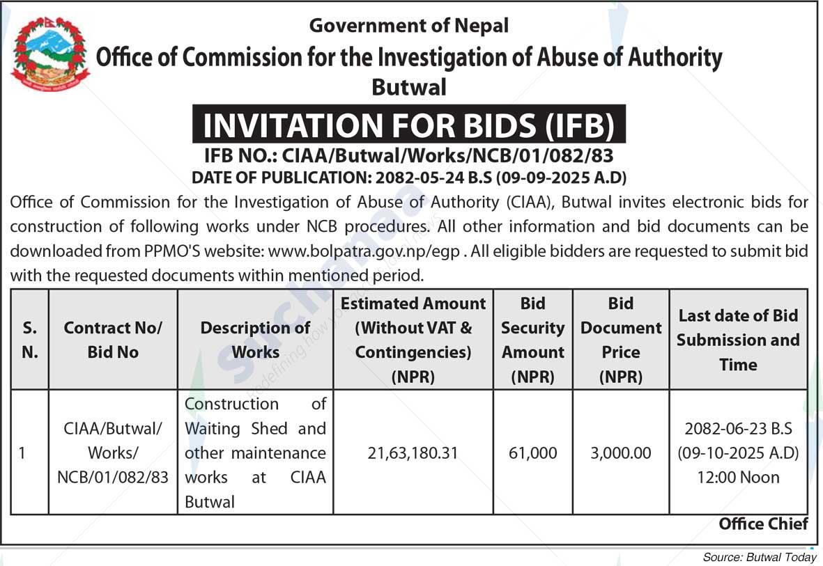 Office of Commission for the Investigation of Abuse of Authority, Butwal