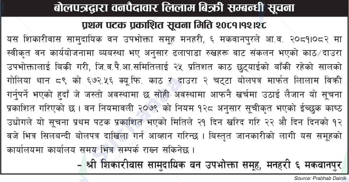 Shree Shikariwas Saa. Wa. Wu. Sa.