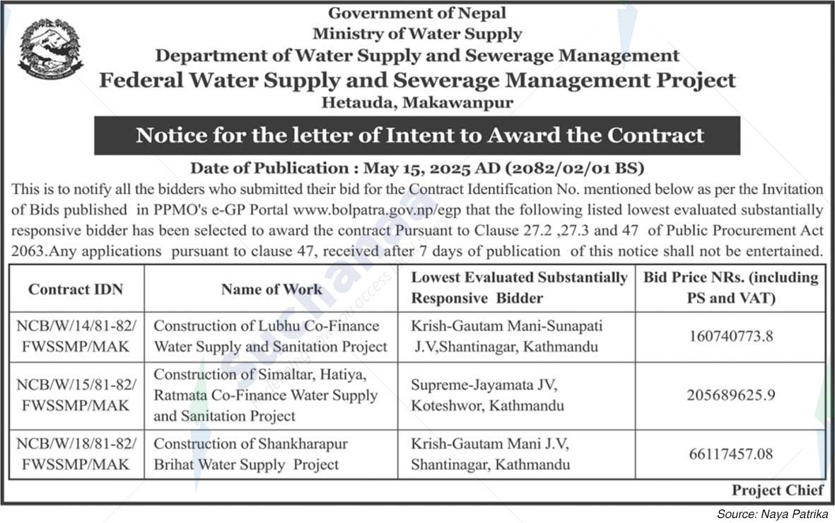 Federal Water Supply and Sewerage Management Project