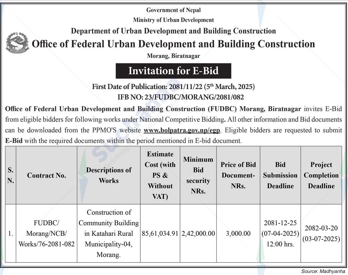 Office of Federal Urban Development and Building Construction