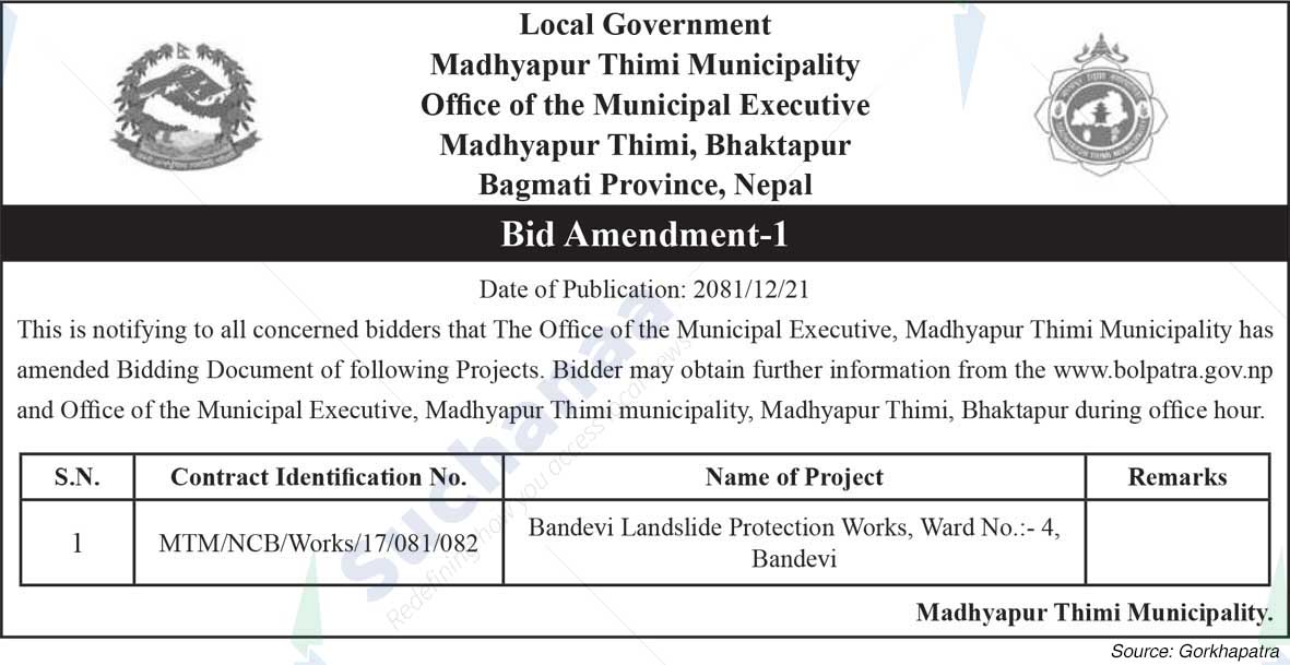 Madhyapur Thimi Municipality