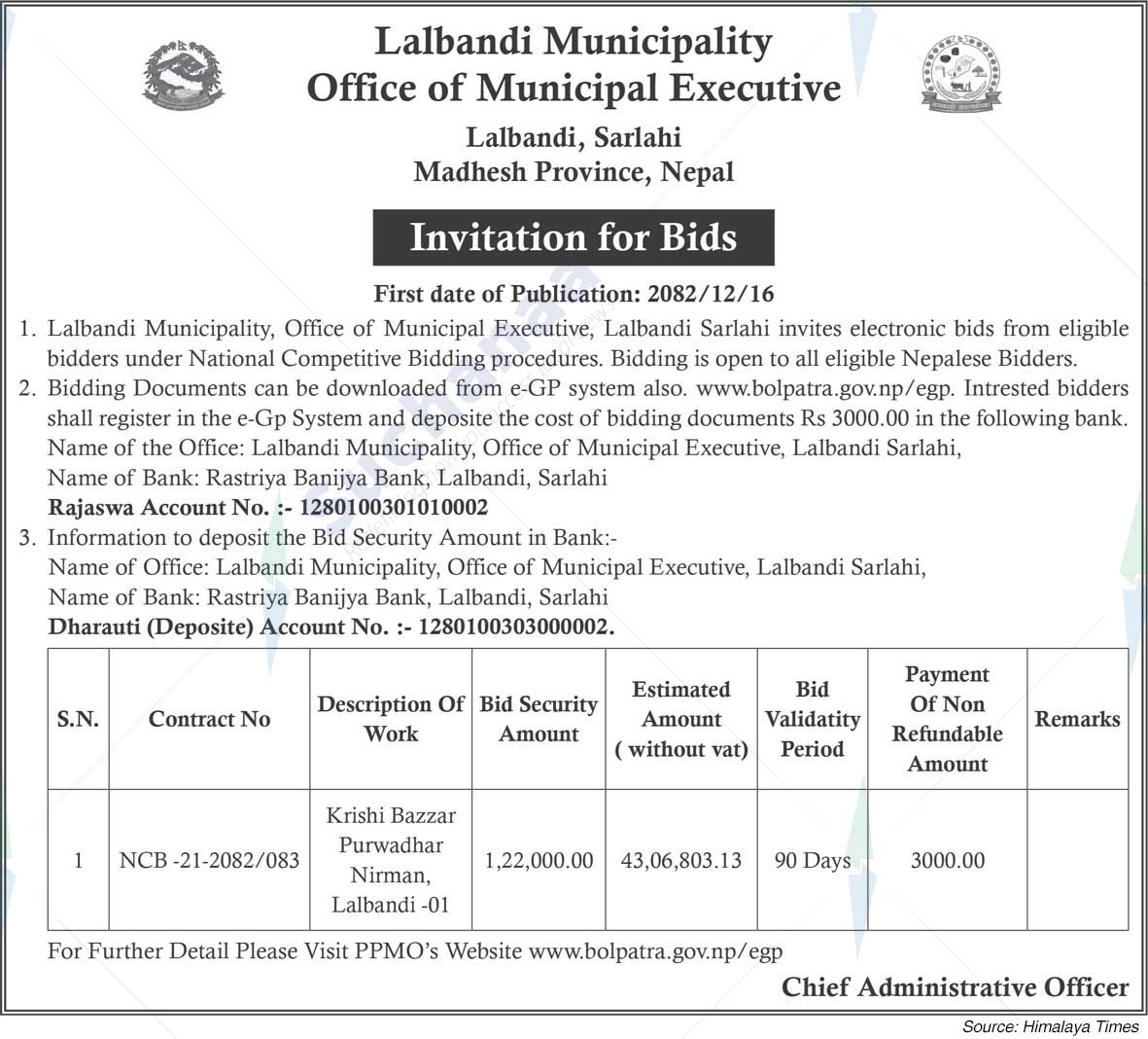 Lalbandi Municipality