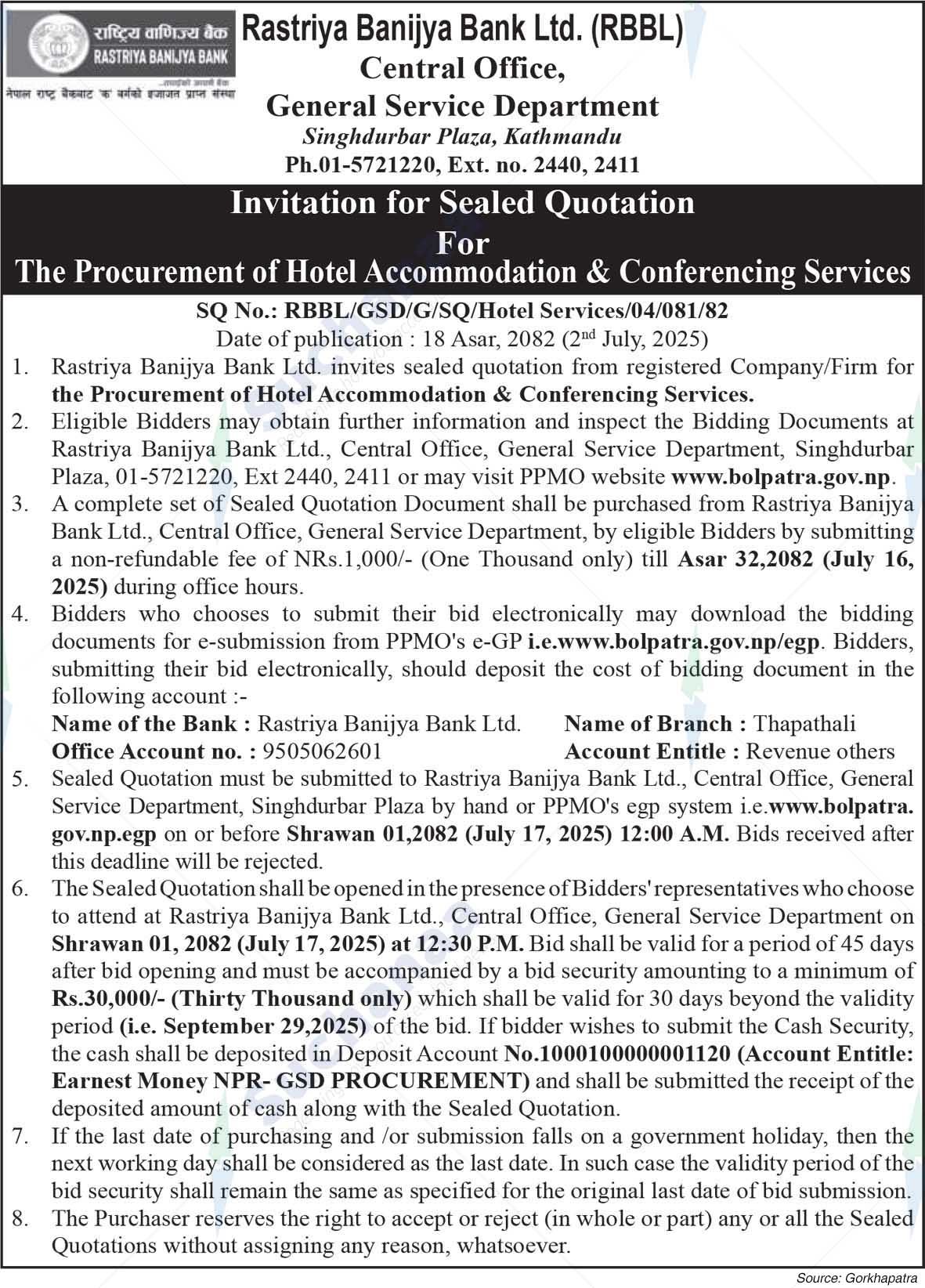 Rastriya Banijya Bank Ltd.