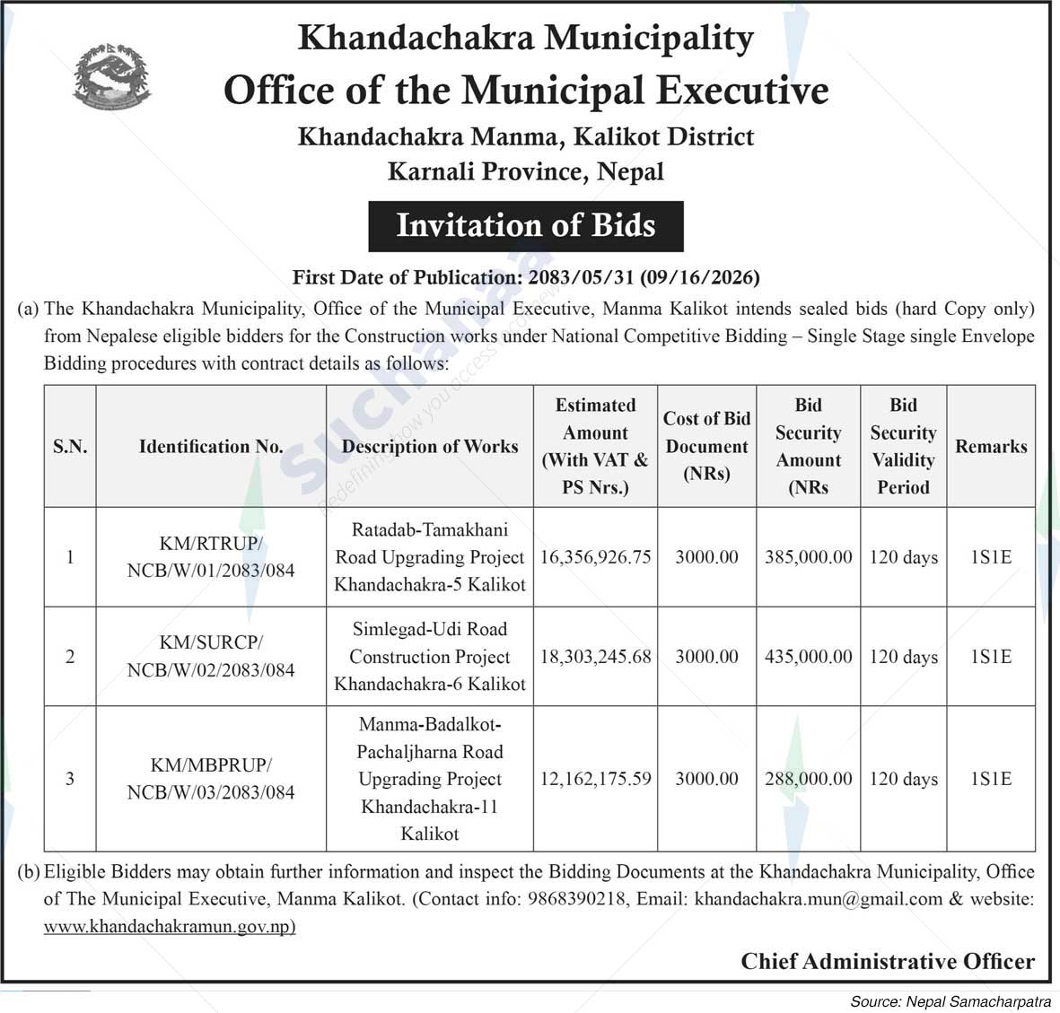 Khandachakra Municipality