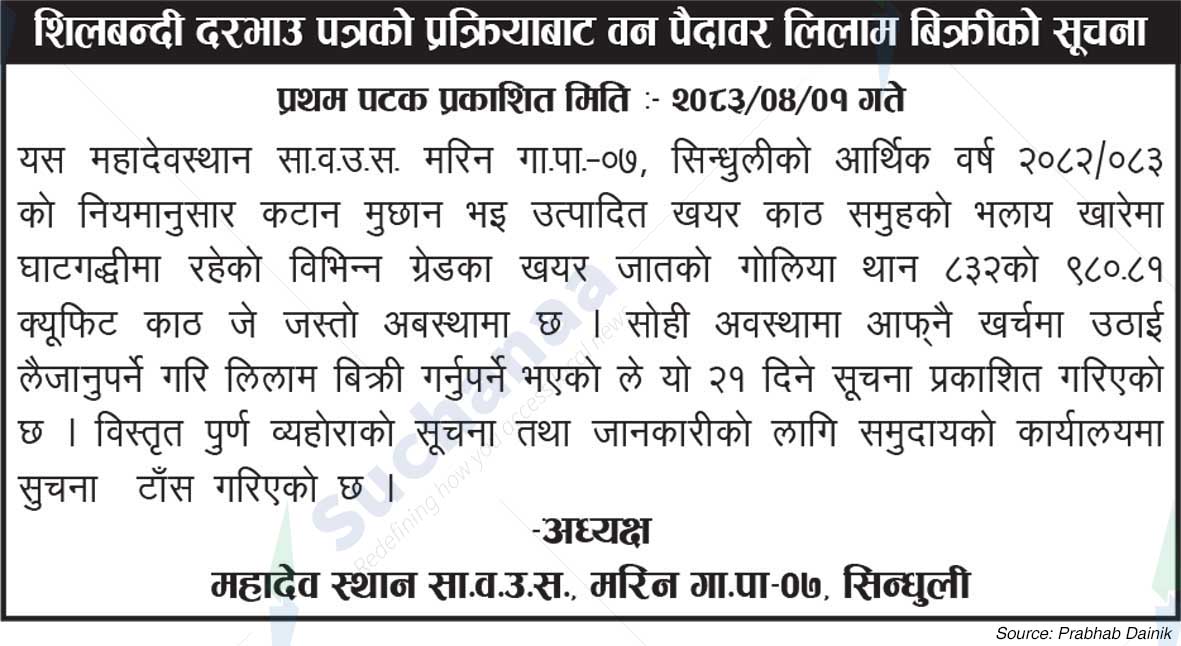 Mahadev Sthan Saa.Wa.Wo.Sa.