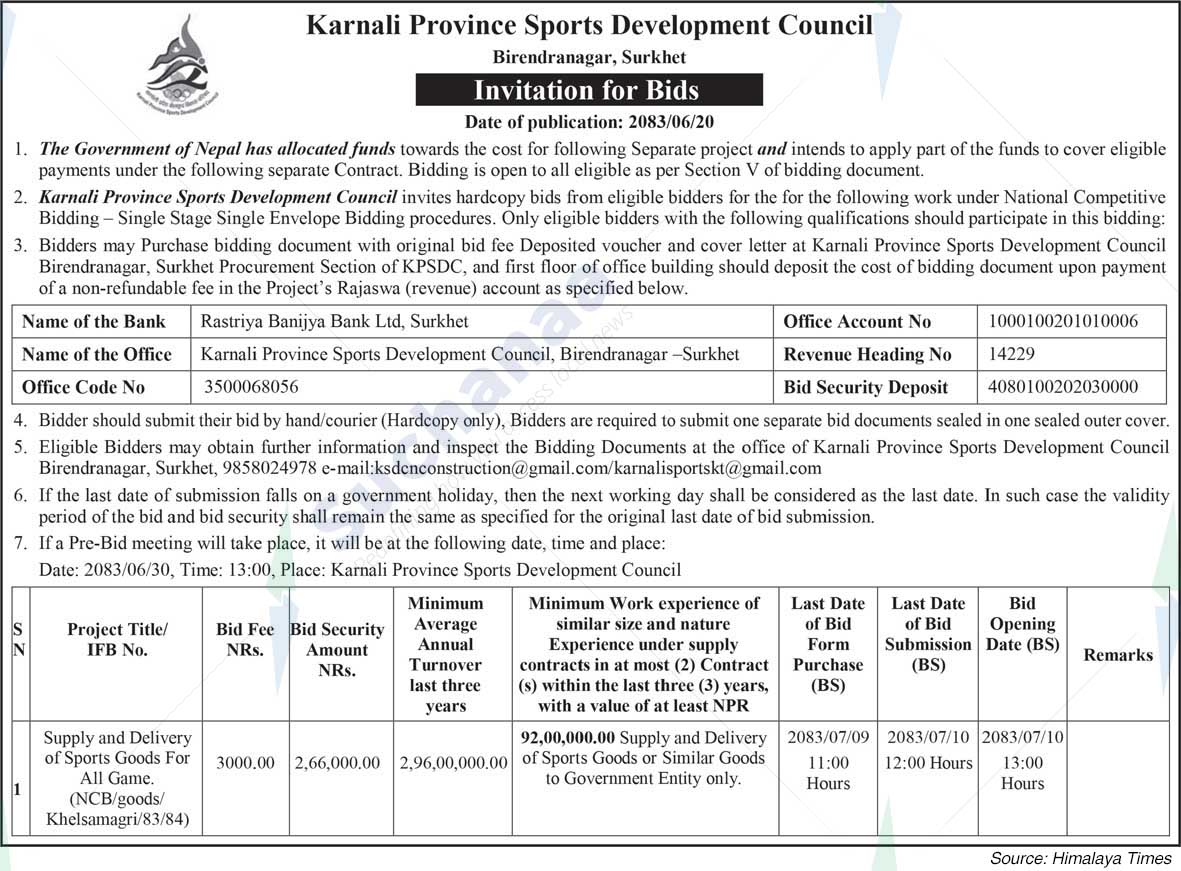 Karnali Province Sports Development Council