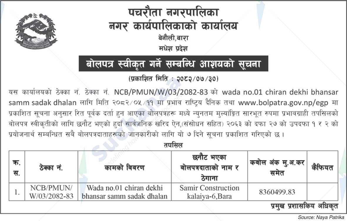 Pachrauta Municipality