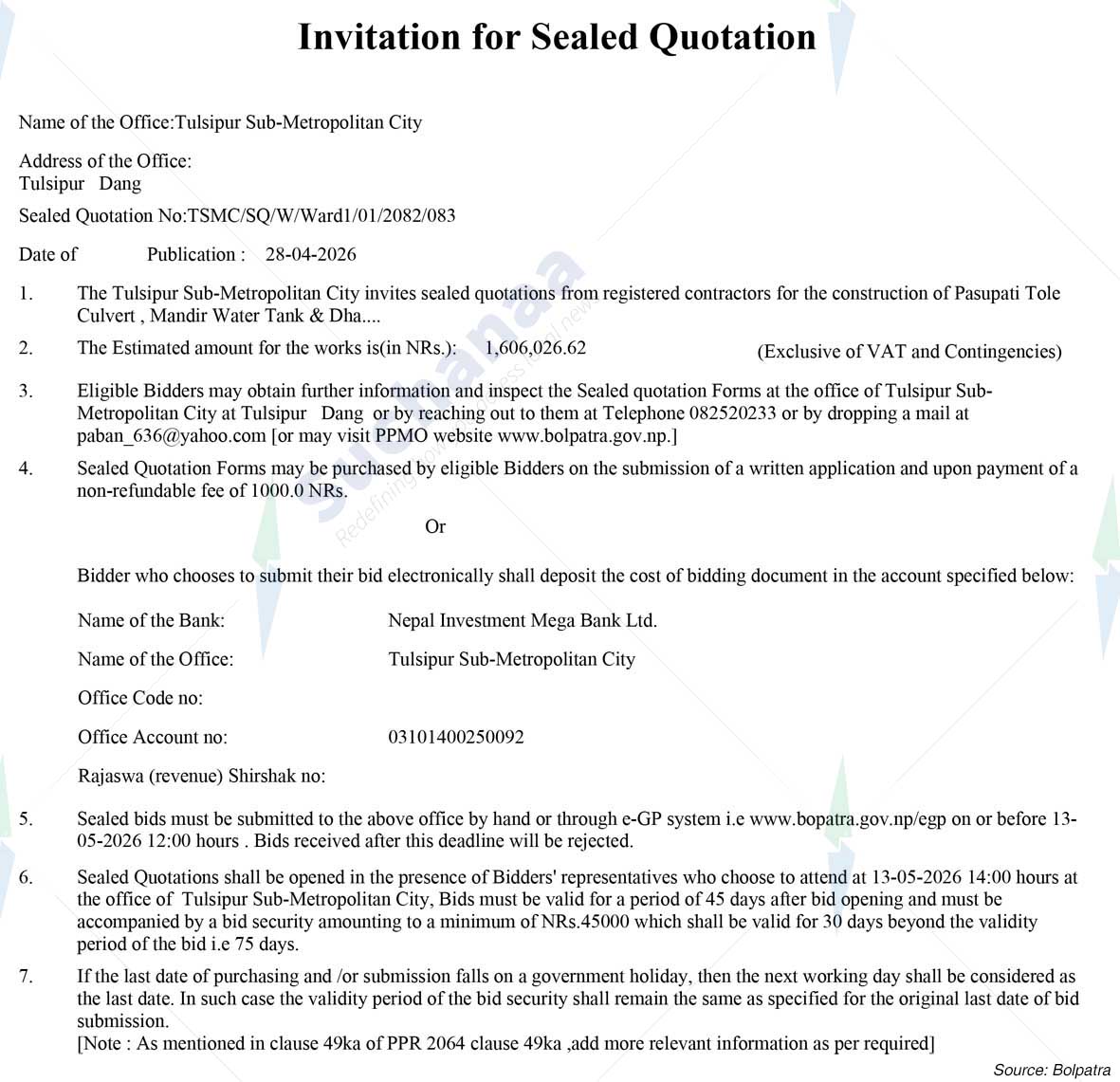 Tulsipur Sub-Metropolitan City