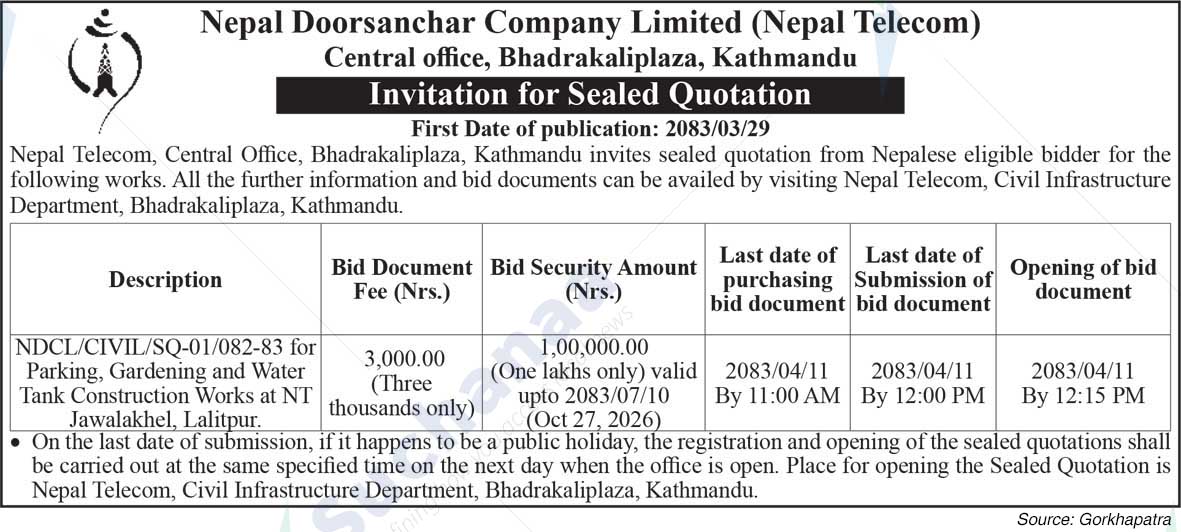 Nepal Doorsanchar Company Limited (NTC)