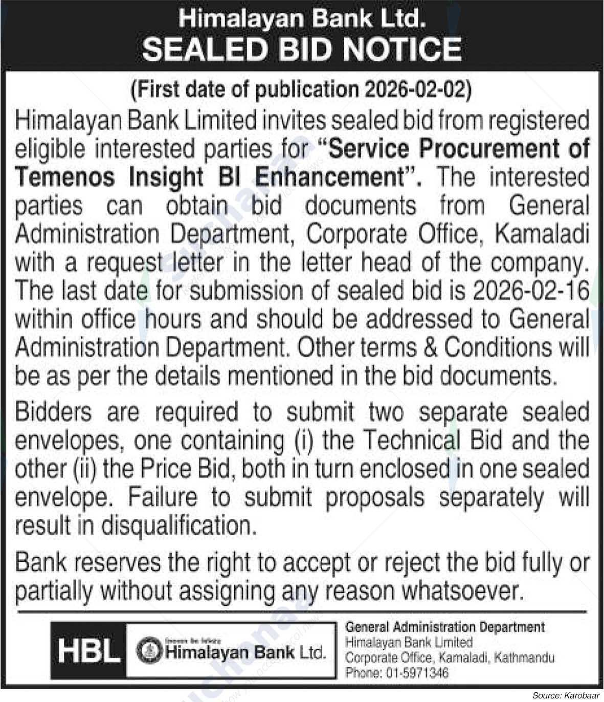 Himalayan Bank Limited