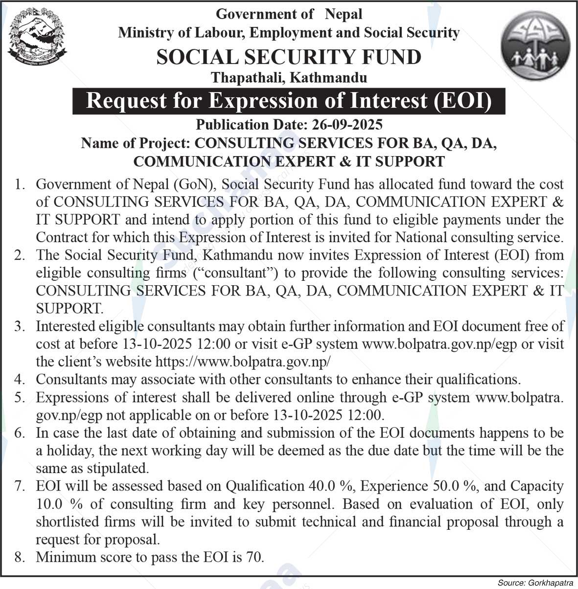 Social Security Fund