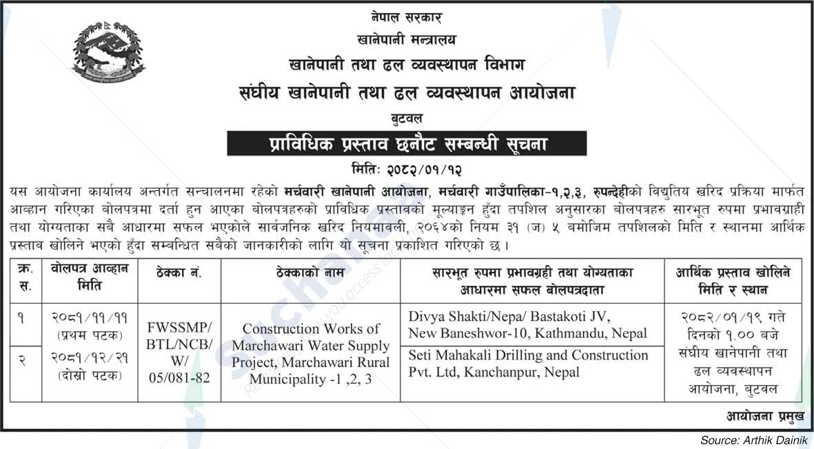 Federal Drinking Water and Sewerage Management Project