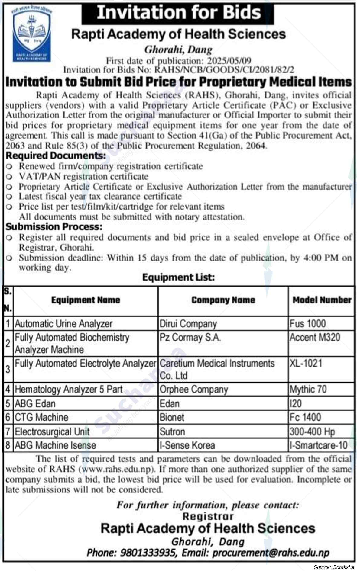 Rapti Academy of Health Sciences