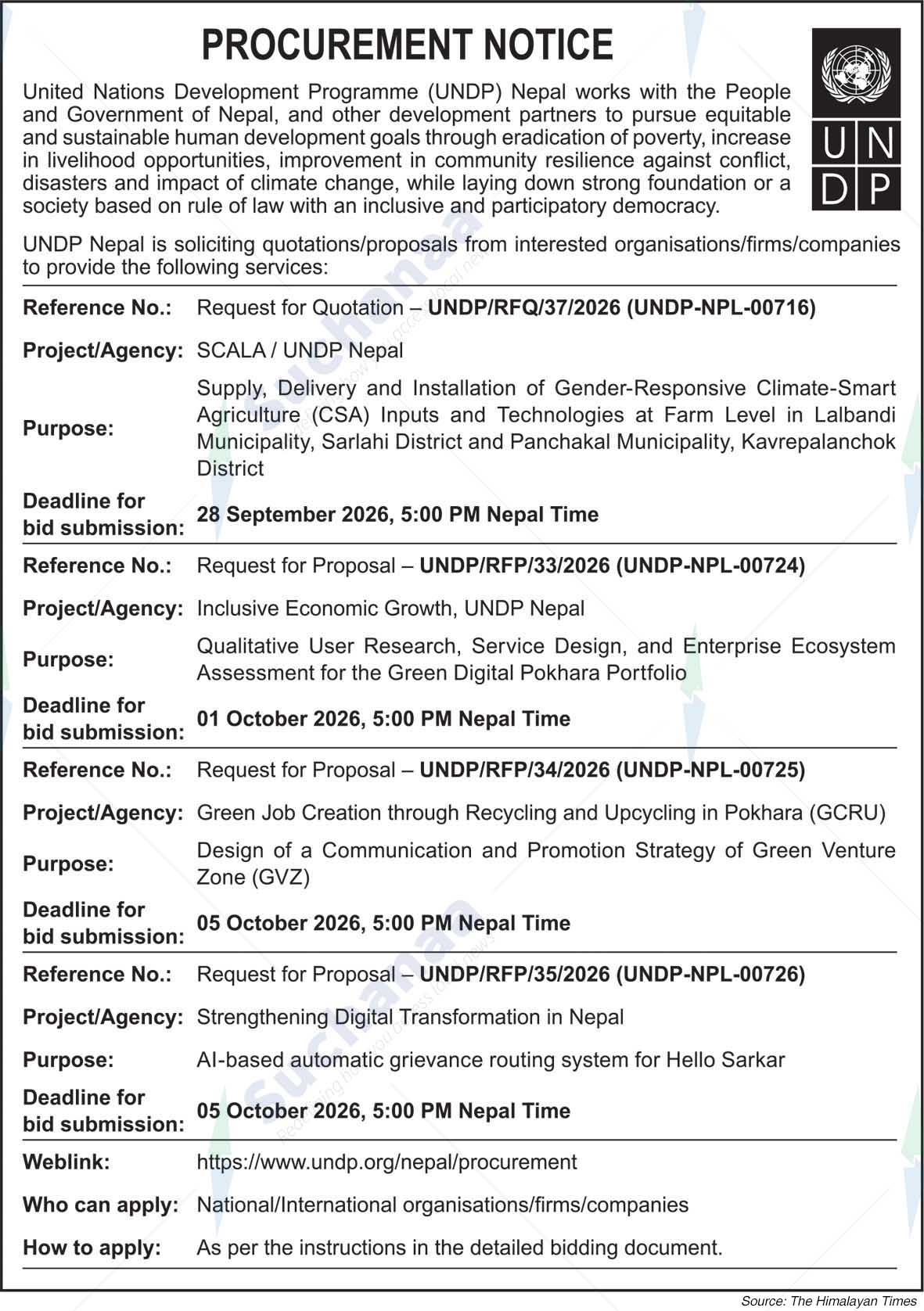 United Nations Development Programme (UNDP)
