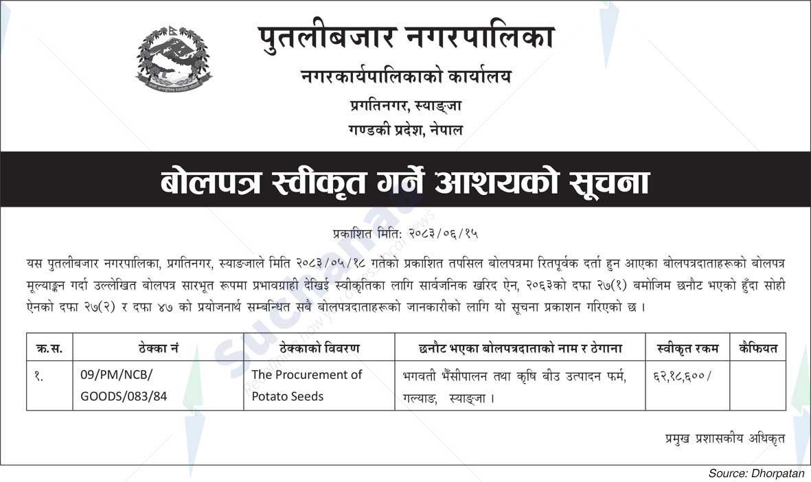 Putalibazar Municipality