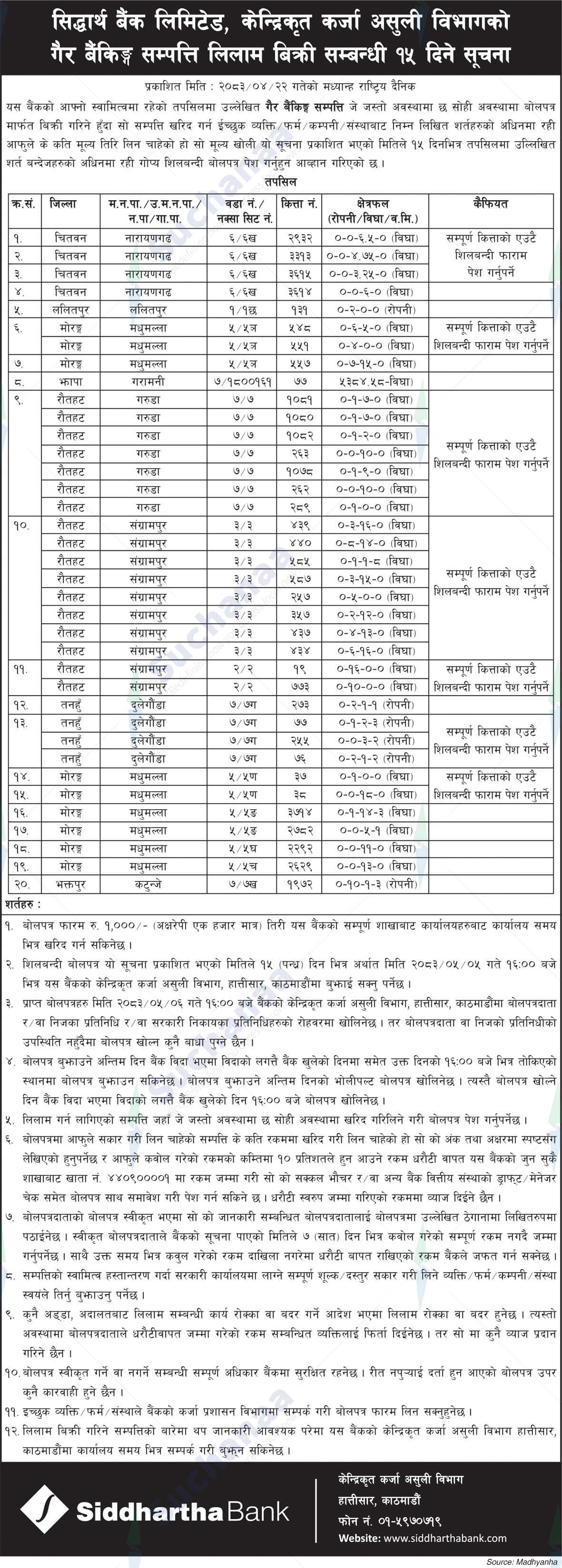 Siddhartha Bank Limited