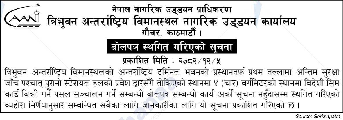 Tribhuvan International Airport