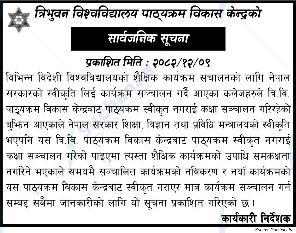 Curriculum Development Center, Tribhuvan University