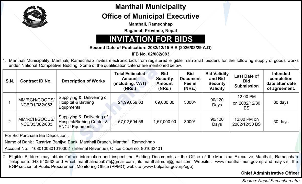 Manthali Municipality