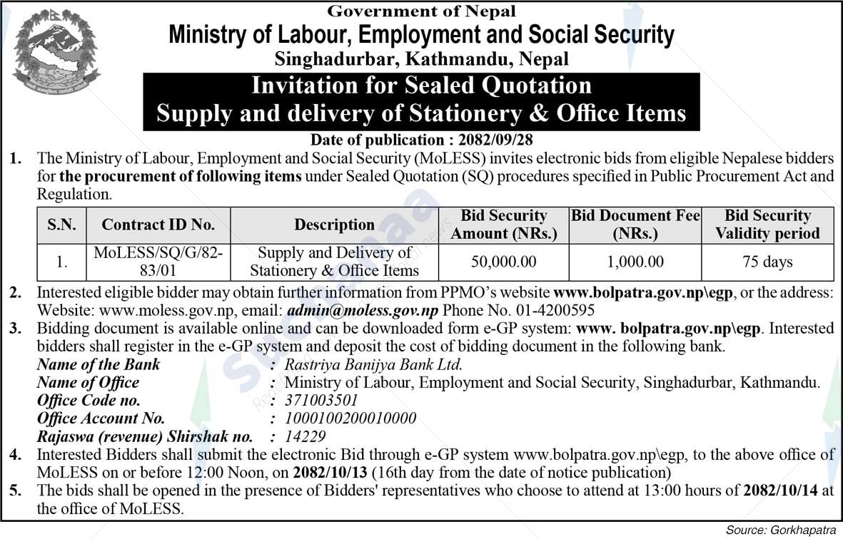 Ministry of Labor, Employment and Social Security