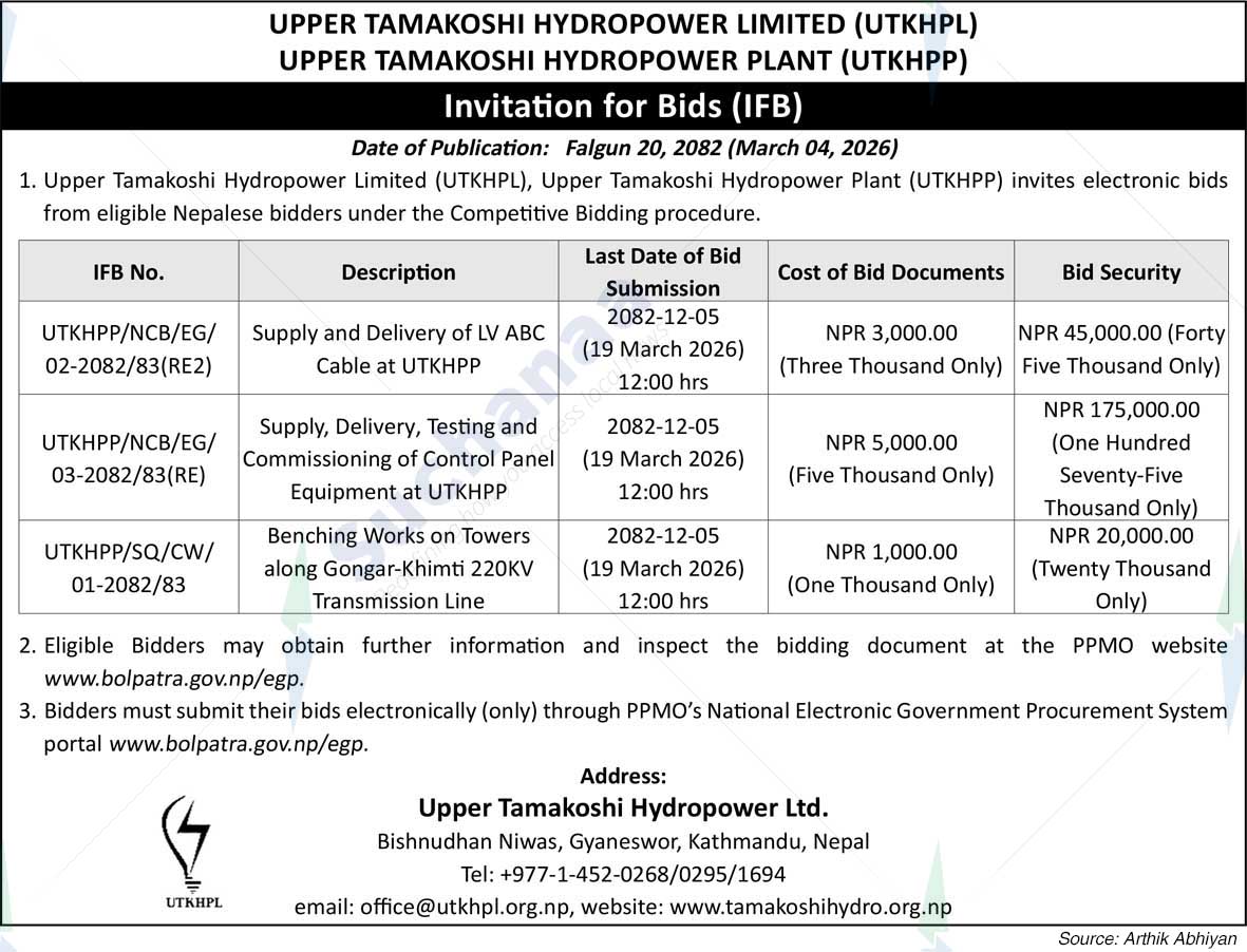 Upper Tamakoshi Hydropower Limited