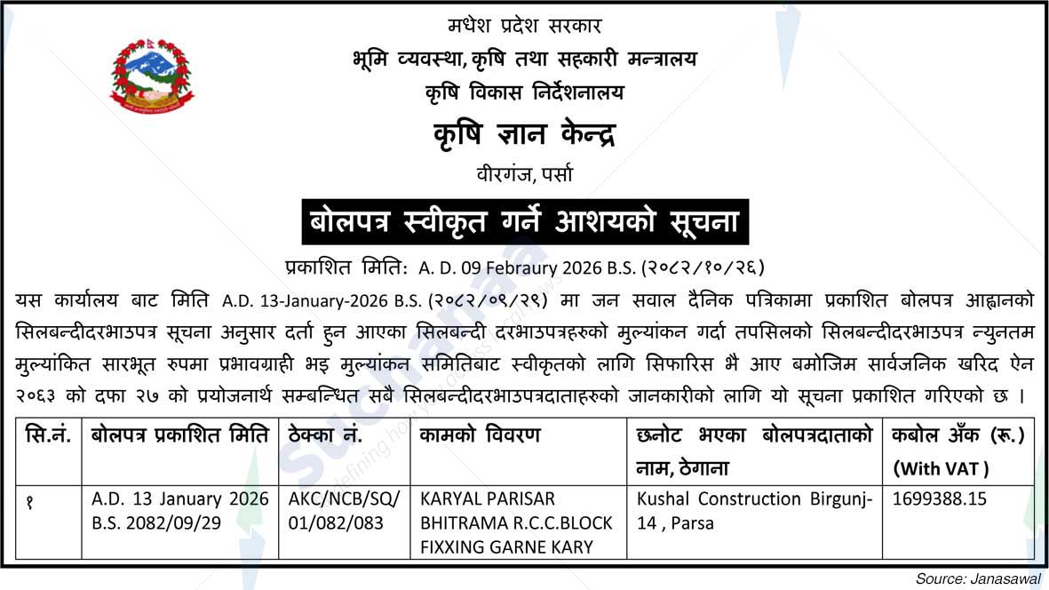 Agriculture Knowledge Center, Parsa