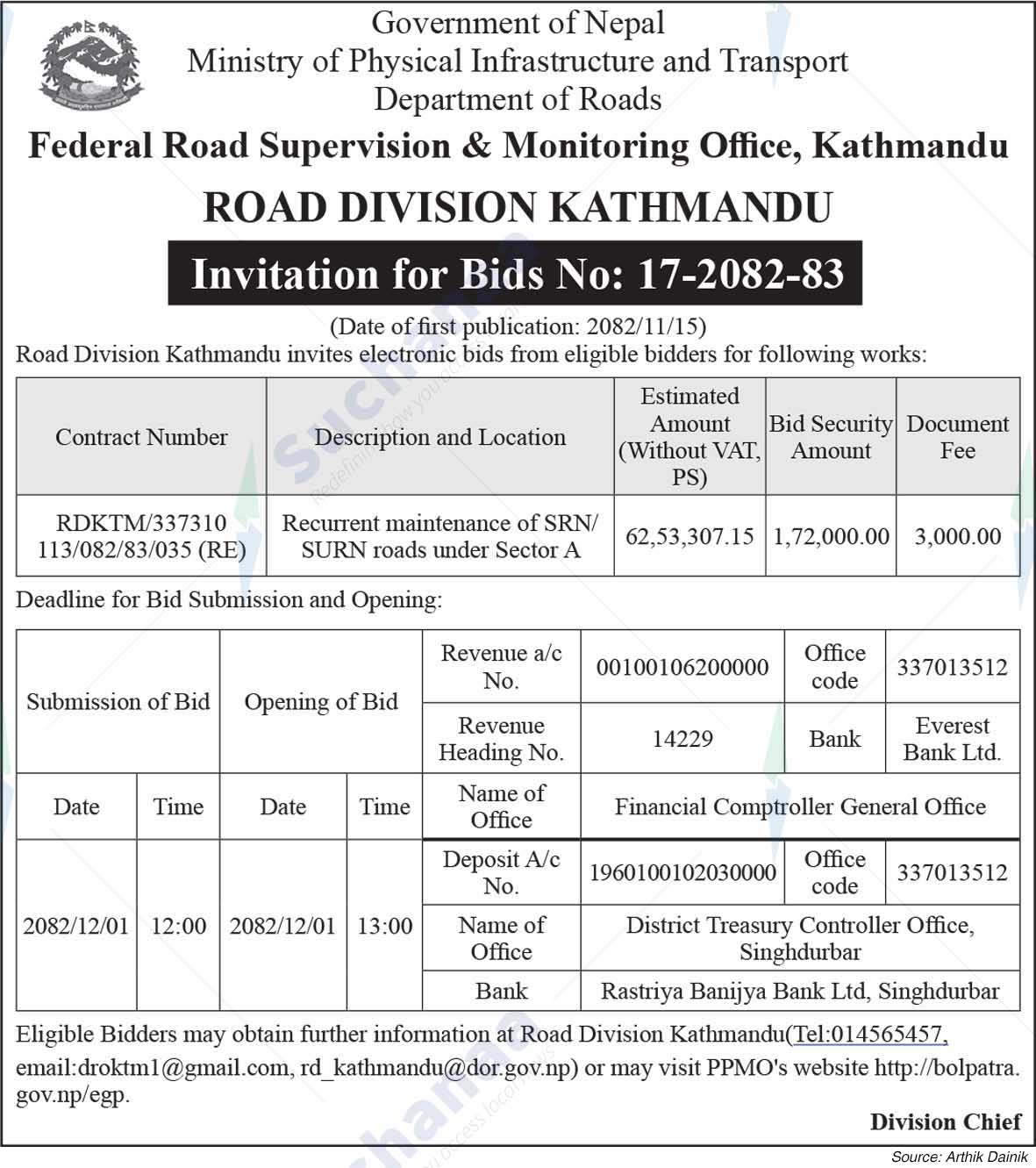 Road Division, Kathmandu
