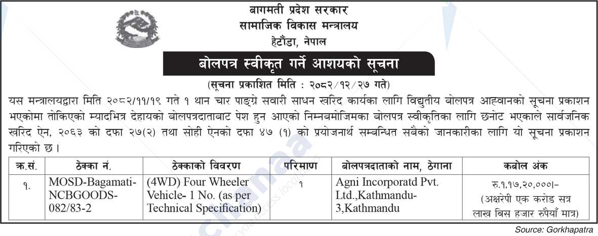 Ministry of Social Development, Hetaunda