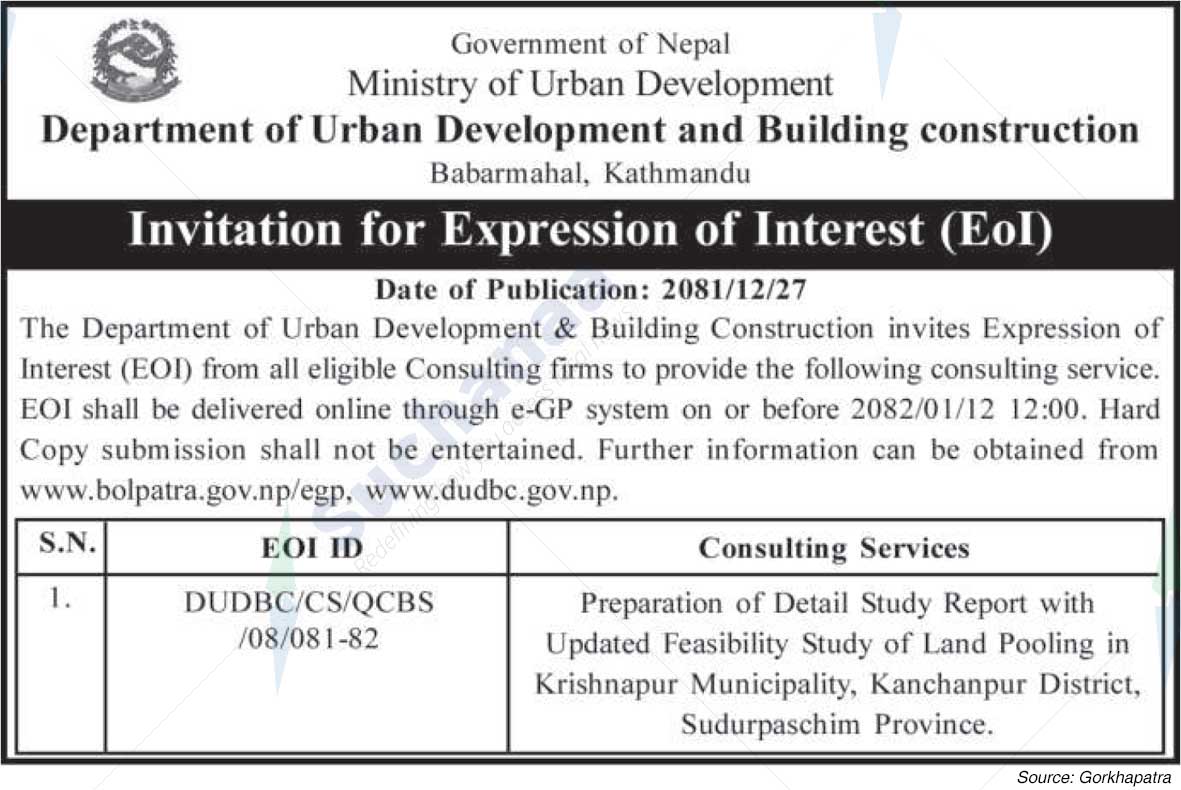 Department of Urban Development and Building Construction