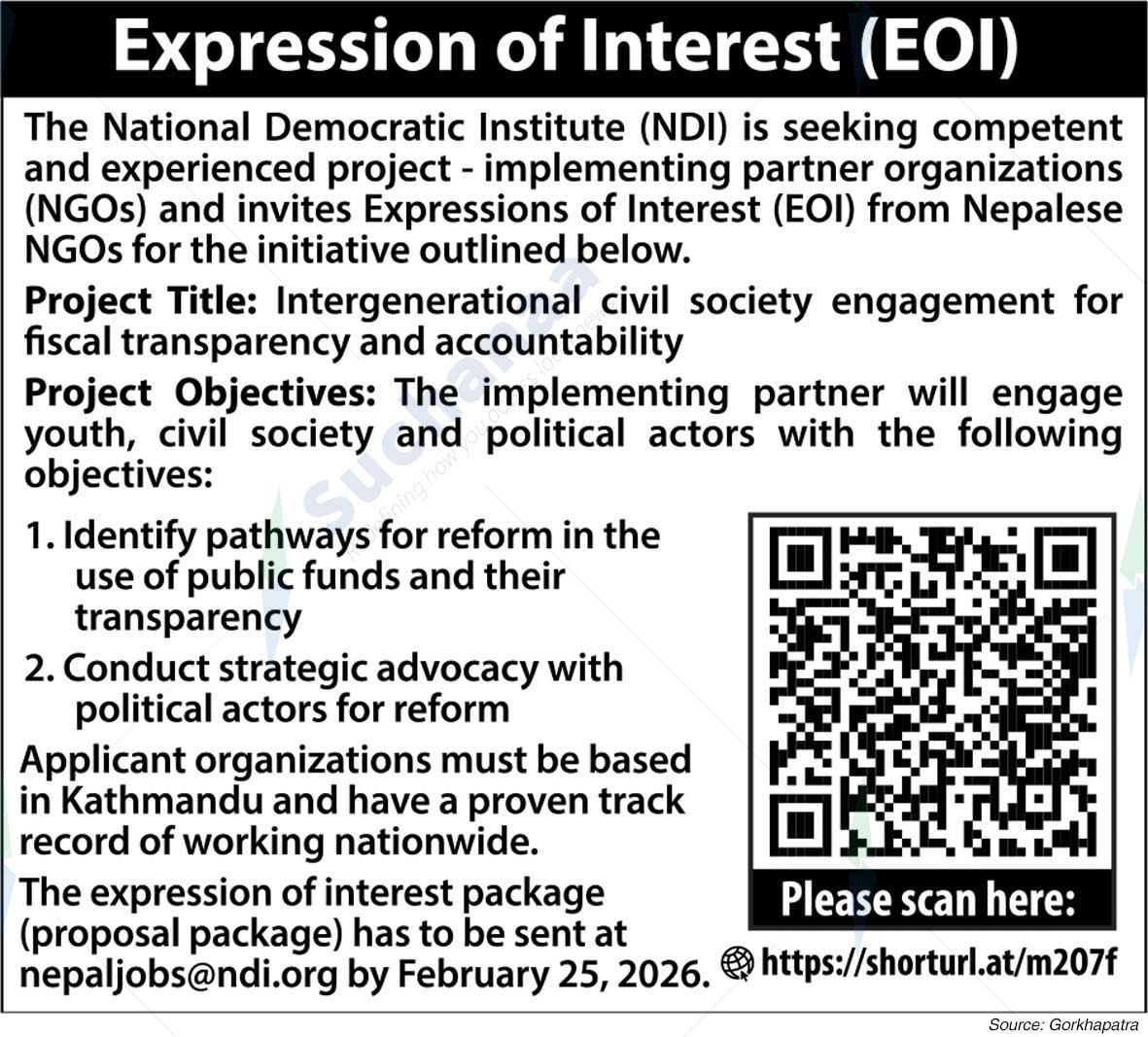 National Democratic Institute (NDI) Nepal