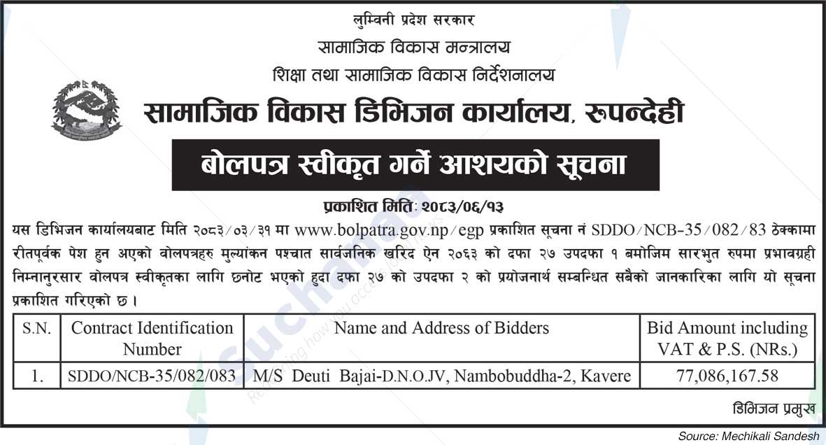 Social Development Division Office, Palpa